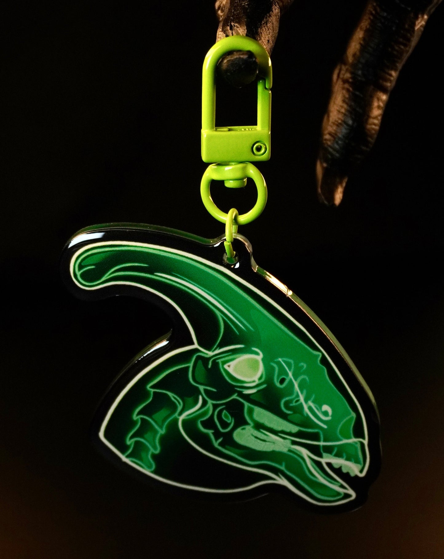 Parasaurolophus Skull | Acrylic Keychain