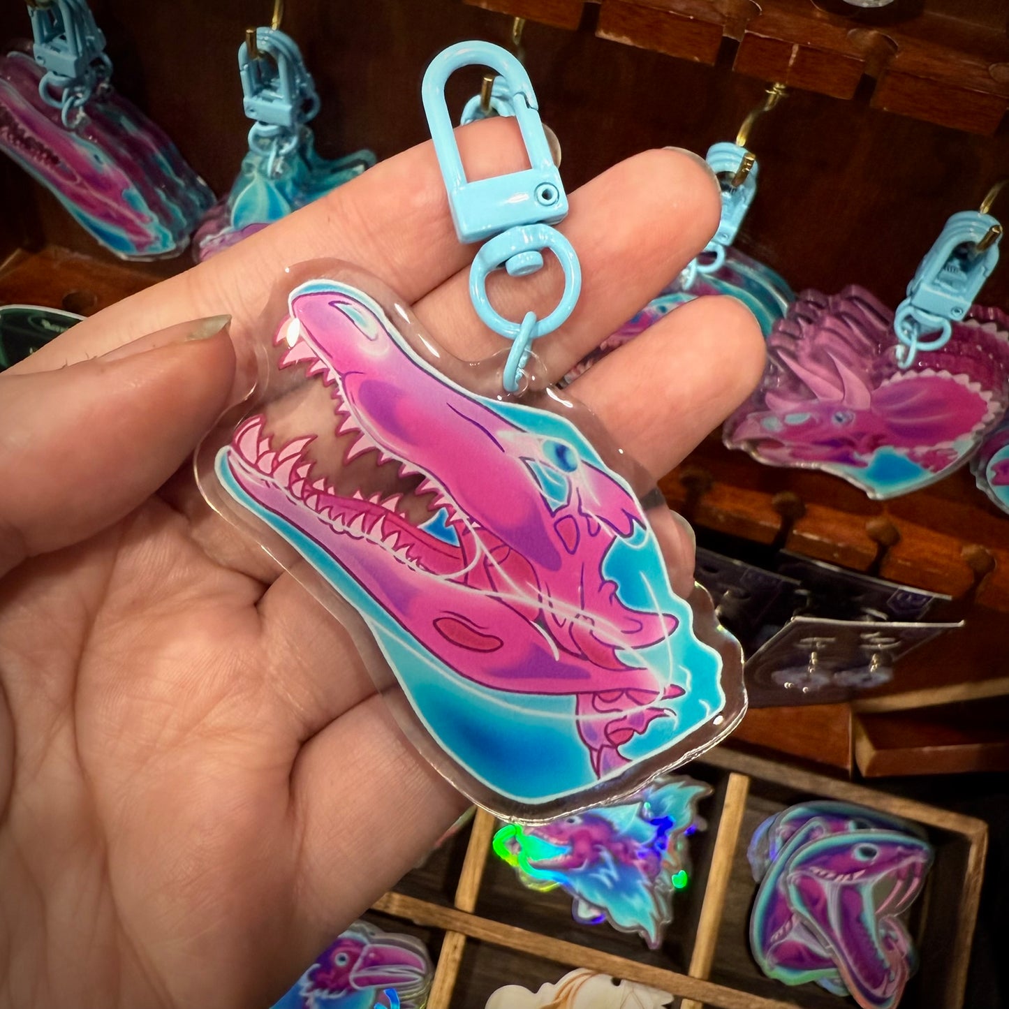 Crocodile Skull | Acrylic Keychain