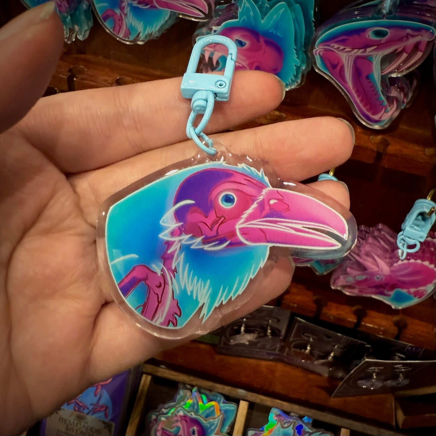 Raven Skull | Acrylic Keychain