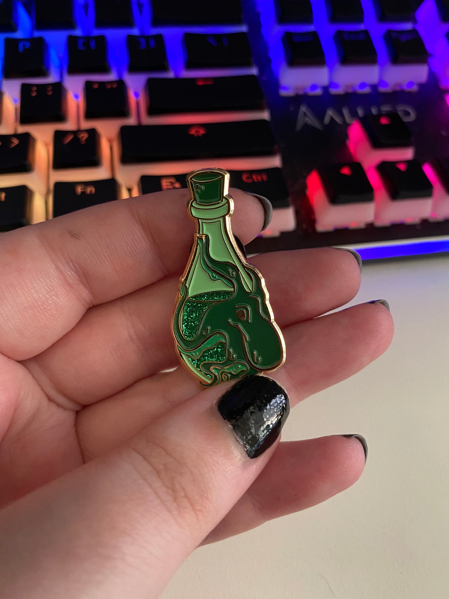 Octopus Potion Bottle | Enamel Pin