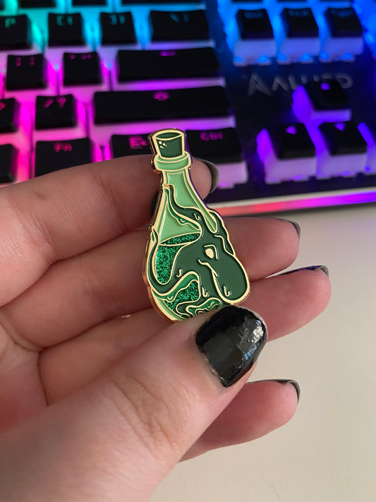 Octopus Potion Bottle | Enamel Pin