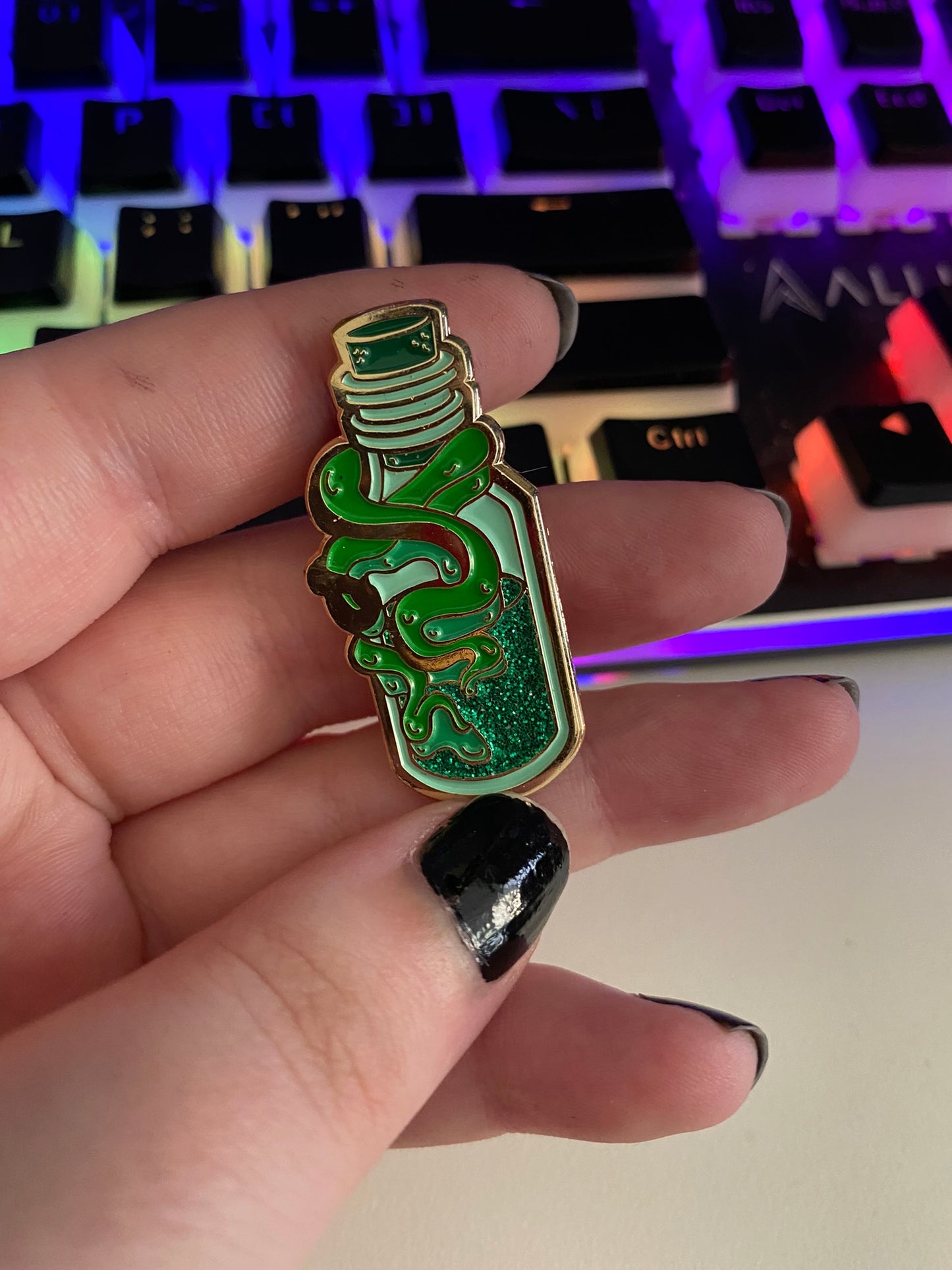 Kraken Potion Bottle | Kraken Potion Pin