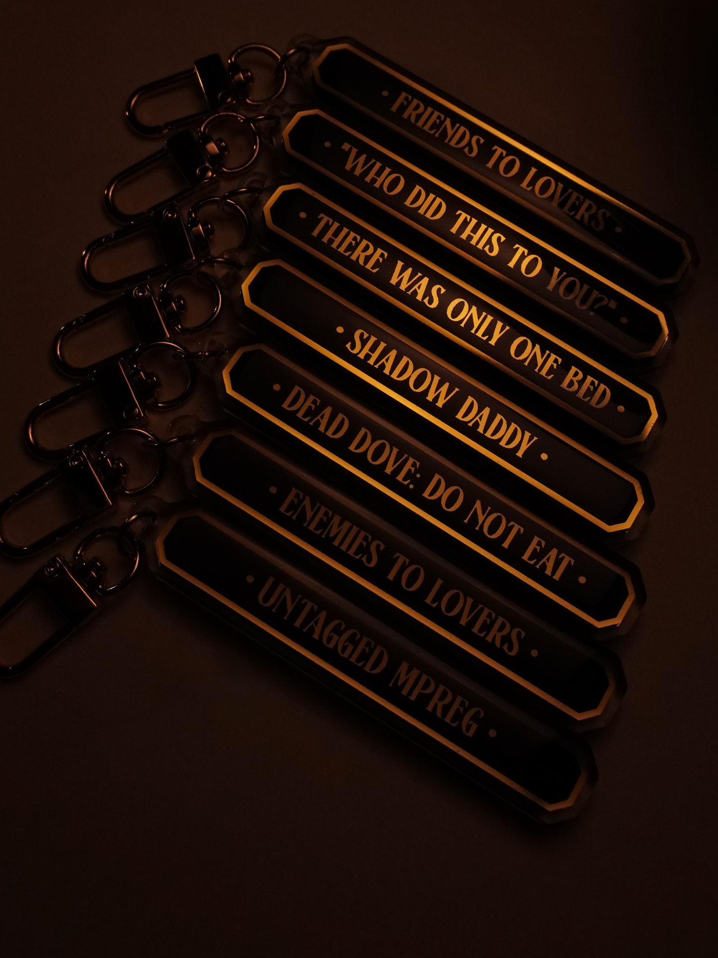 Bookish Tropes - Acrylic Foil Keychain