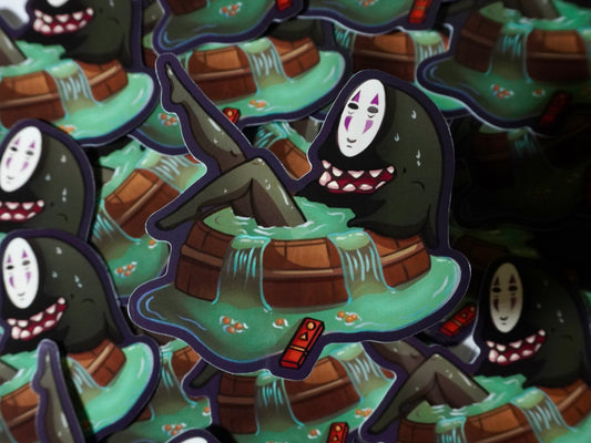 No Face in the Bath | Sticker