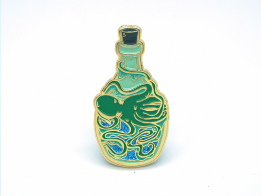 Kraken Potion Bottle | Kraken Potion Pin