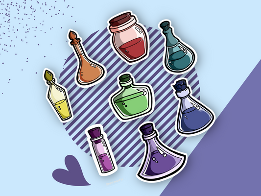 Rainbow Potions - Sticker Set