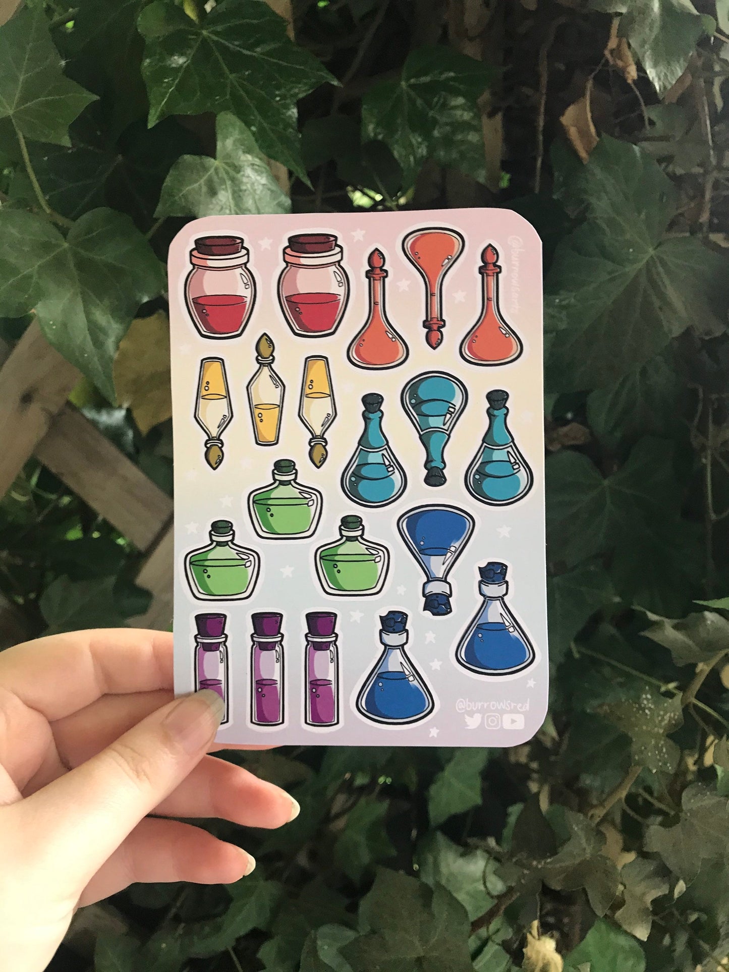 Rainbow Potions - Sticker Sheet