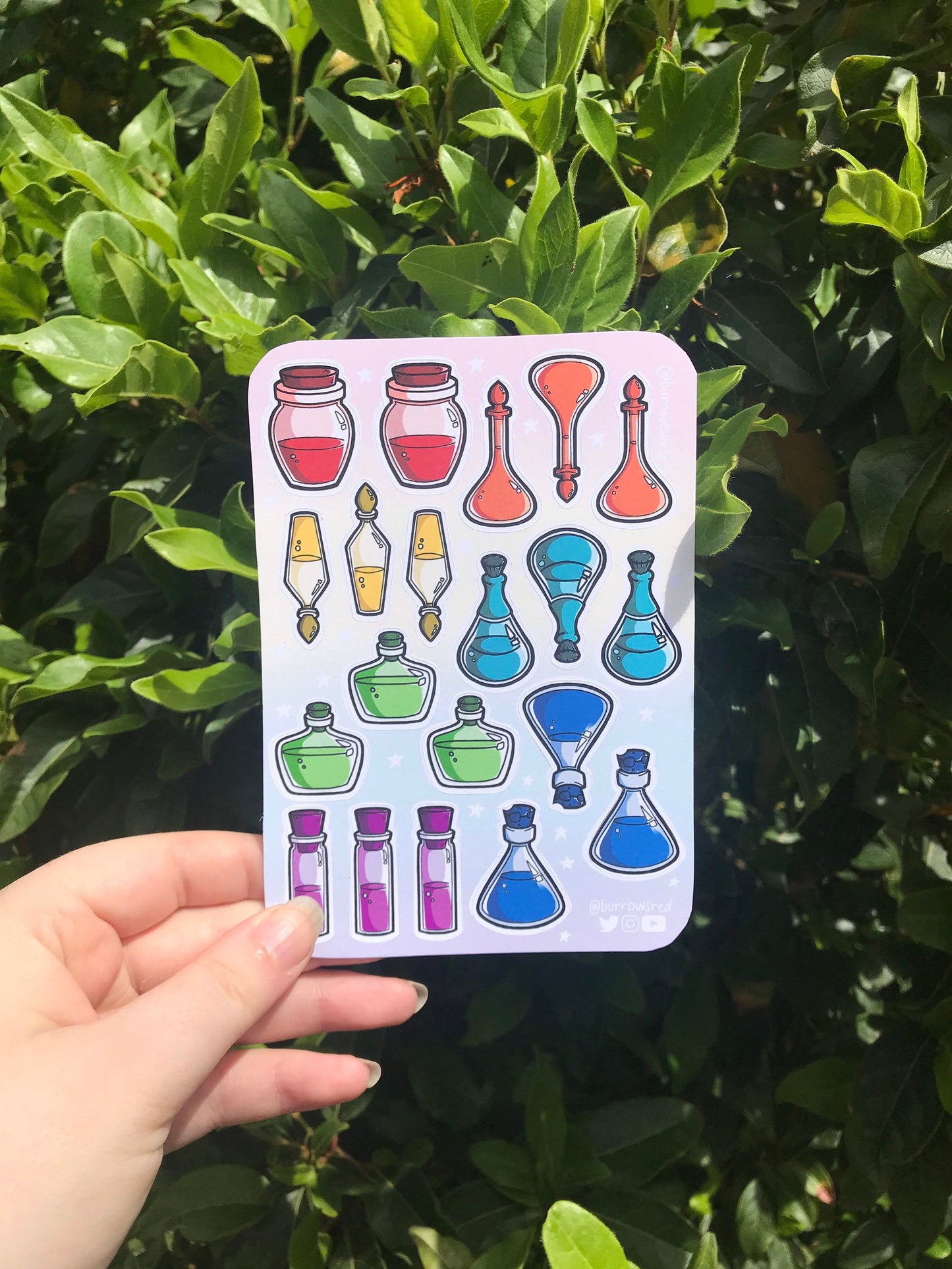 Rainbow Potions - Sticker Sheet