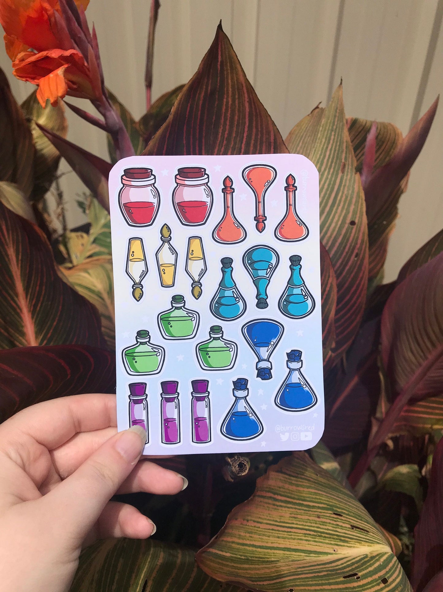 Rainbow Potions - Sticker Sheet