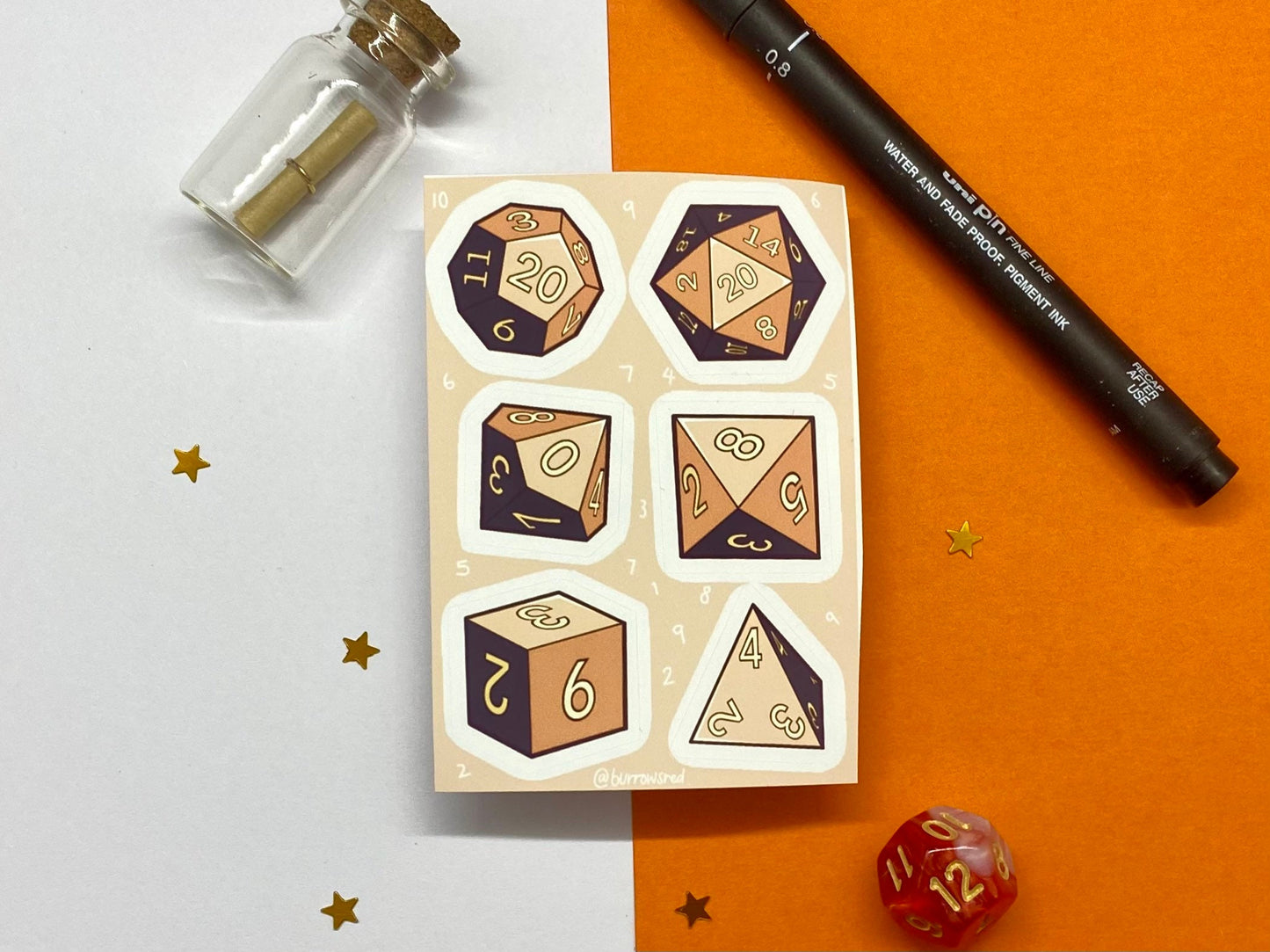 Dice Set - Sticker Sheet