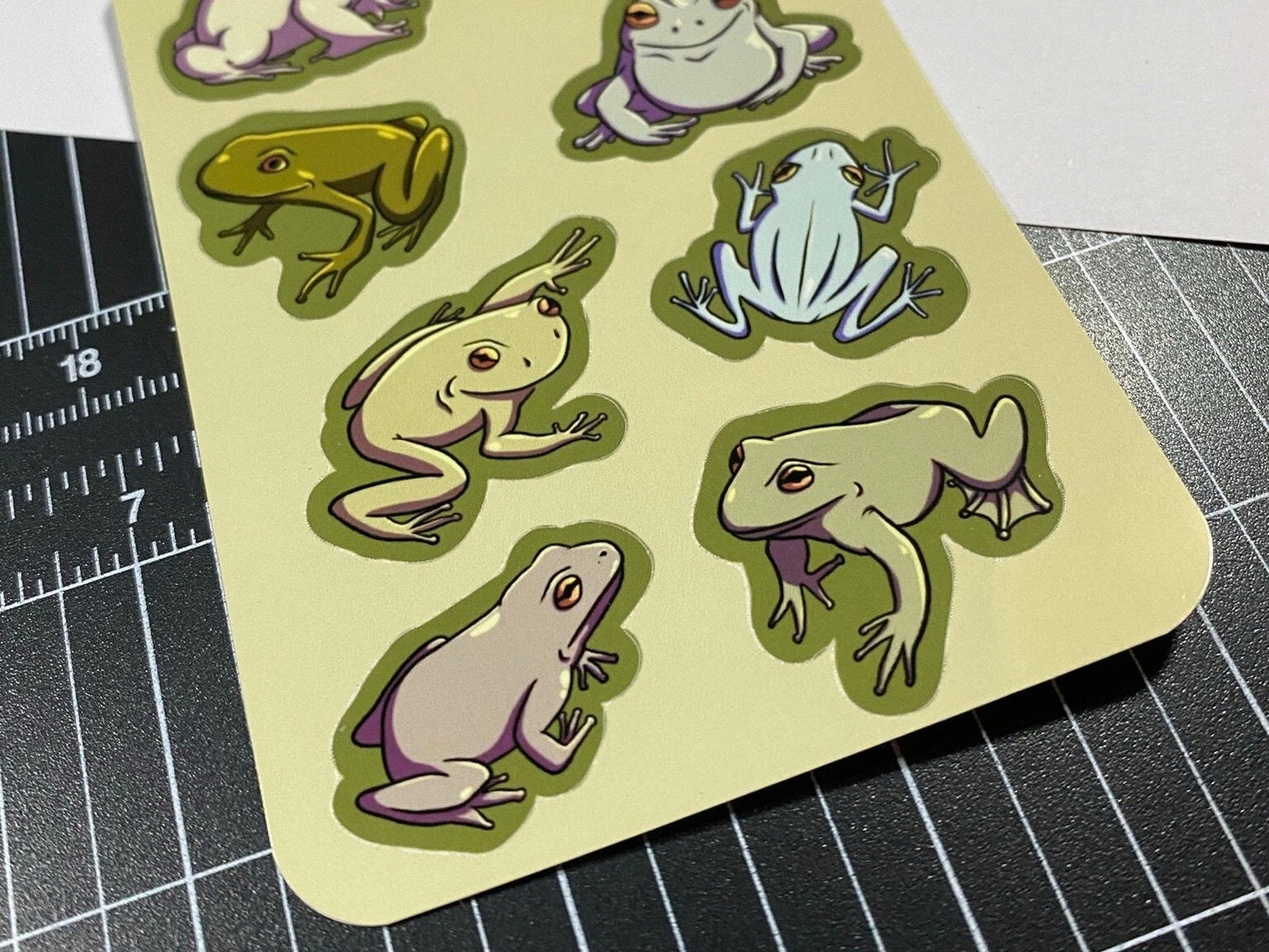 Green Tree Frogs - Sticker Sheet