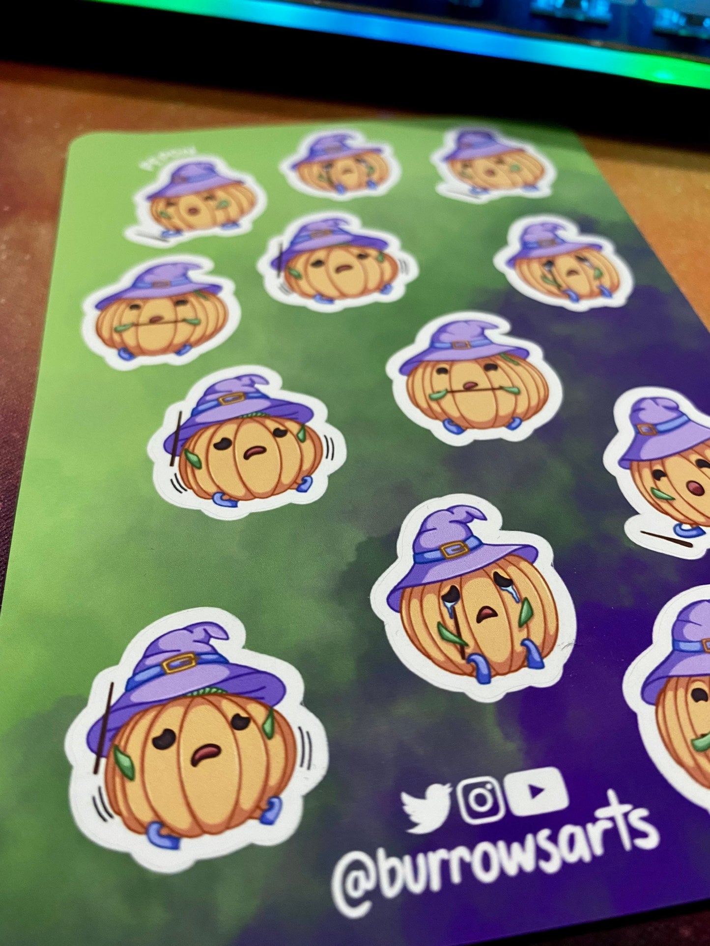 Pepon the Pumpkin Warlock - Sticker Sheet