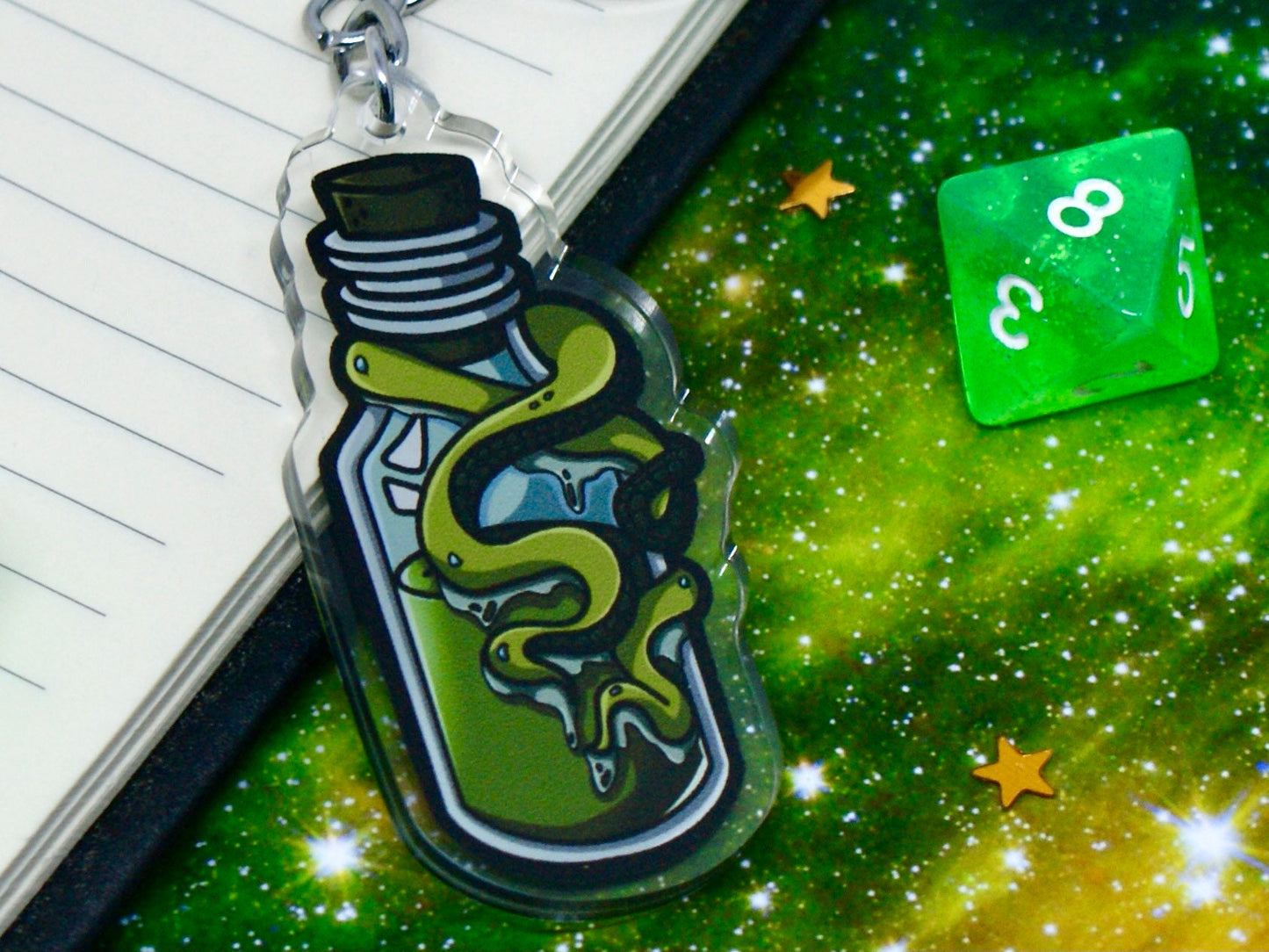 Kraken Potion Bottle Acrylic Keychain