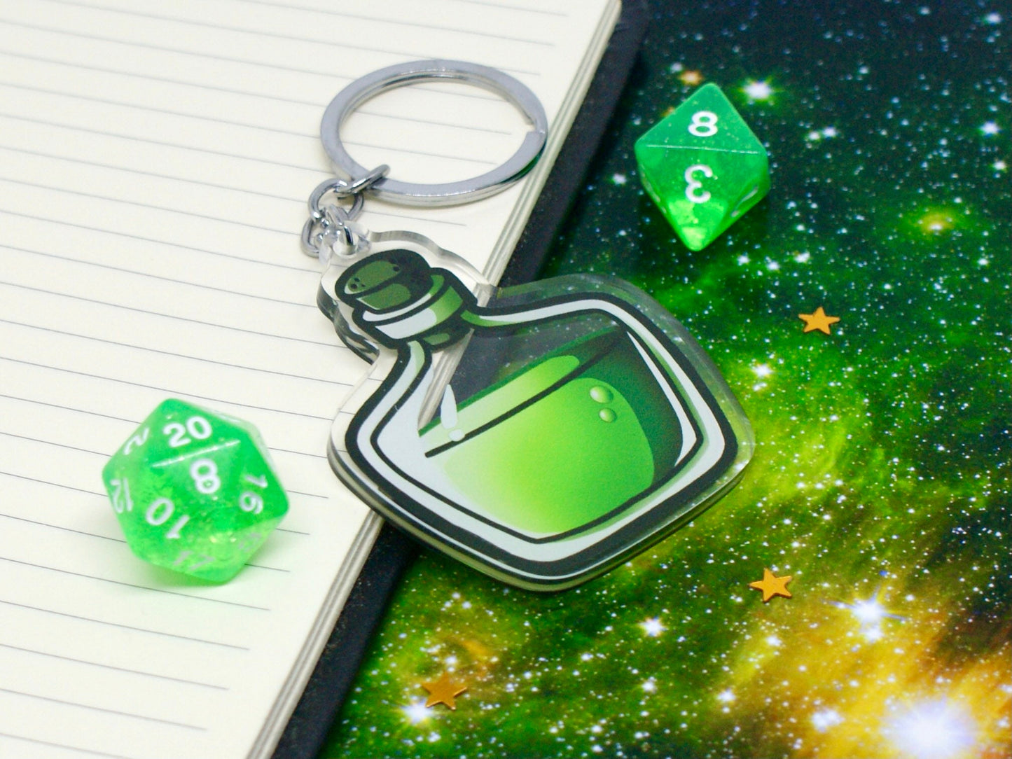 Green Potion Acrylic Keychain