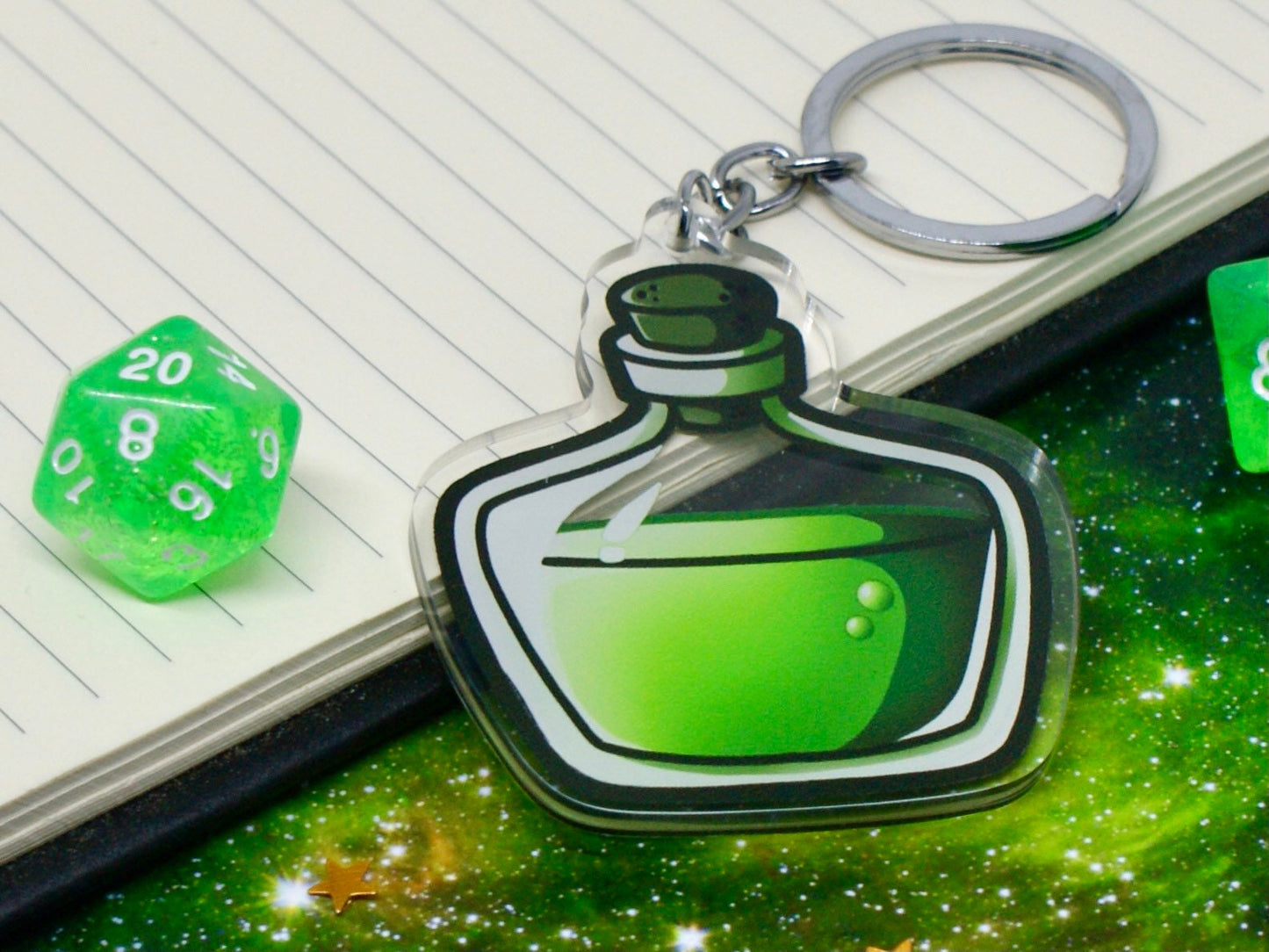 Green Potion Acrylic Keychain