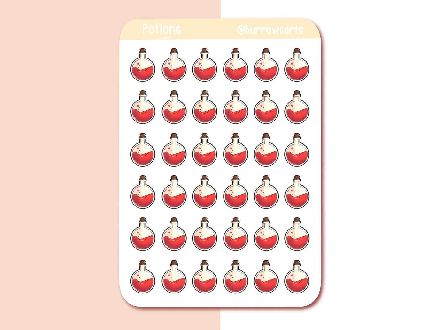 Healing Potions - Sticker Sheet