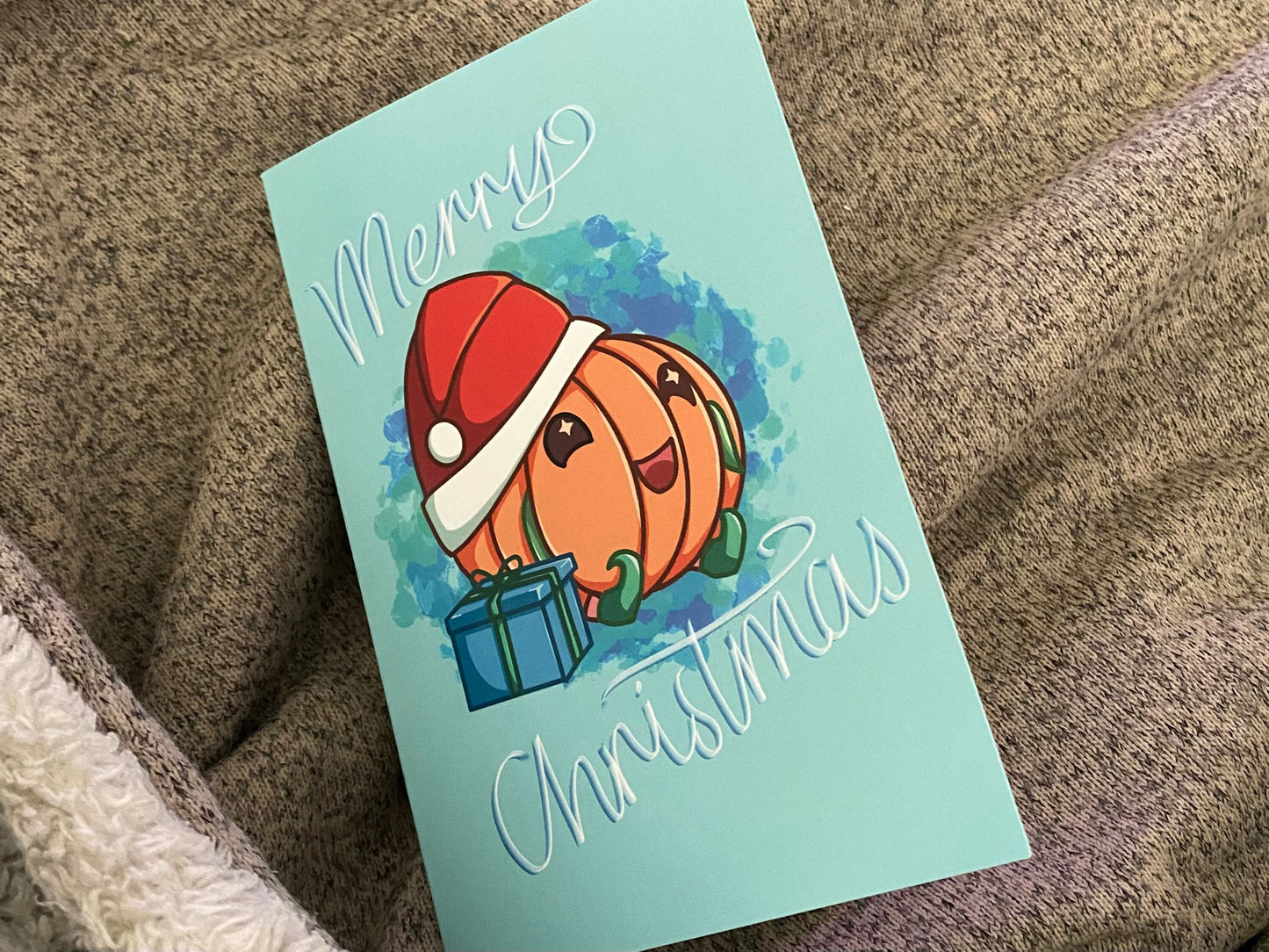 Pepon the Pumpkin - Christmas Card