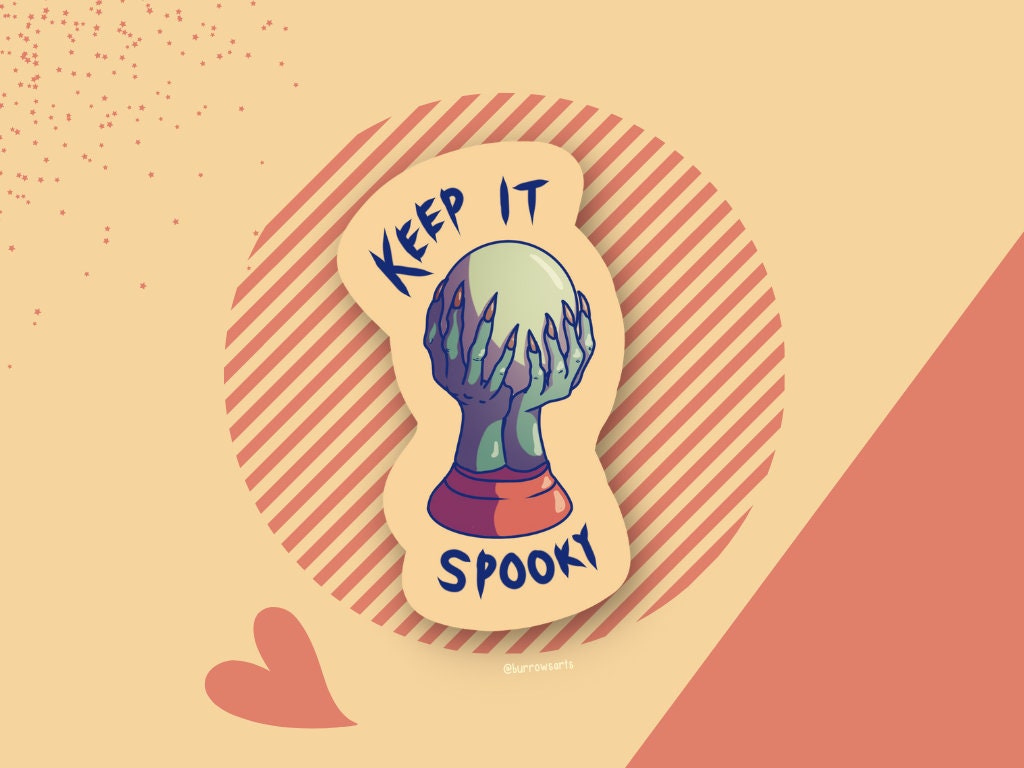 Keep it Spooky - Dark Academia Single Sticker