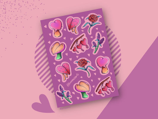 Love Forest Flora -Sticker Sheets, Love Forest