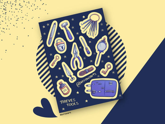 Thieve's Tools - Sticker Sheet, The Thief