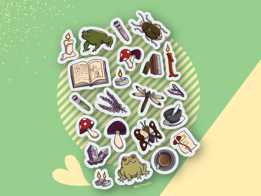 Green Witch - Sticker Set