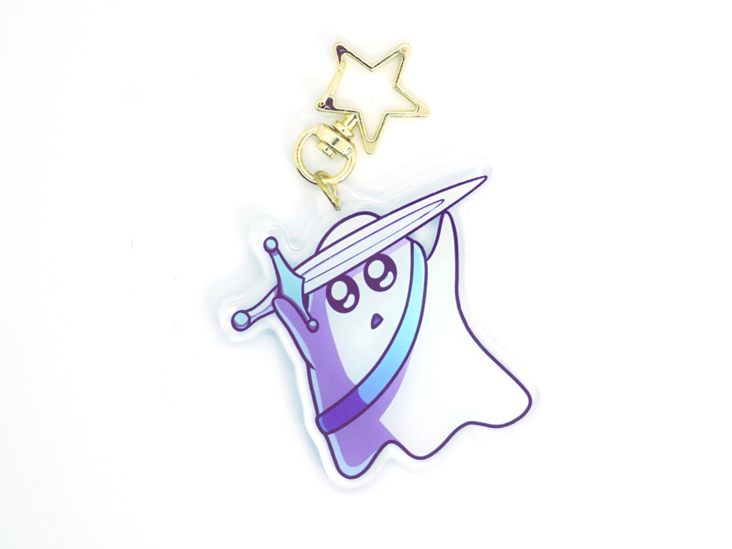 Sadge, the Ghost Fighter - Acrylic Keychain